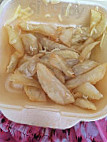 Lee's Plaice 4 Chips inside