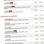 Le Kiosque à Pizzas Carte