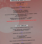 Cote Sud Loire menu