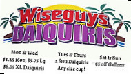 Wise Guys Daiquiris Of Amite menu