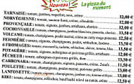 Pizzeria le Pizzatier menu