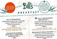 Bill's Restaurant Bar Soho menu