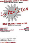 La Pizz' à Dav menu