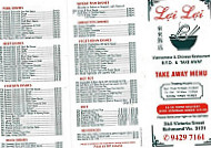 Loi Loi menu