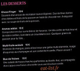 Song, Saveurs & Sens menu