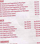 Merrimac Chinese Take Away menu