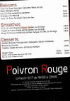 Poivron Rouge menu