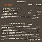 Caveau Du Vigneron menu