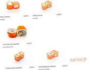 Sushi Paradise menu