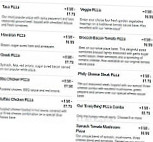 Pizza Hotline menu