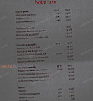 A La Bonne Fourchette menu