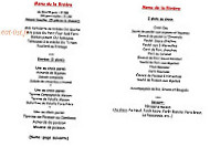Domaine Des Marsouins menu