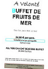 Cafe Foutu menu