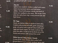 Salim's menu