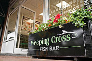 Weeping Cross Fish outside