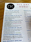 CSC Restaurant and Bar menu