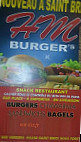 Hm Burger's menu