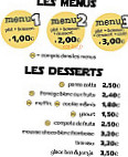 Le Petit Mona menu