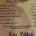 Le Saint Pierre menu