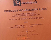 Gourmands menu