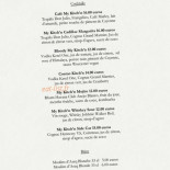 My Kitch'n Batignolles Carte