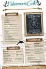 Fisherman's Grille menu