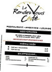 Le Rendez-vous Cafe menu