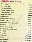 Delhiwala menu
