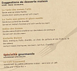 La Porte Sainte Claire menu
