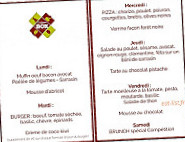 La Paléobox menu