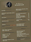 Anamour menu