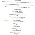 Le Bouchon Biarrot menu