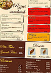 Pizzeria Ararat menu