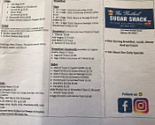 The Bethel Sugar Shack menu