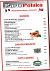 Paris Polska menu