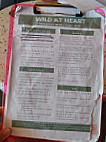 Wild At Heart Café menu