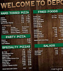 Depot Store Pizza Shop menu