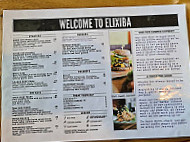 Elixiba Sunshine Coast menu