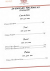 Chateau Fines Roches menu