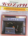 Kozan menu