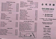 Golden Mile Chinese Restaurant menu