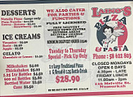Laino's Pizza And Pasta menu
