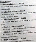 Jj Sushi Ashburton menu