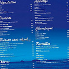 Soleil Club menu
