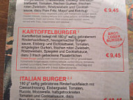 Cafe Extrablatt menu