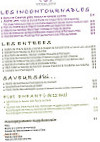 Vegaluna menu