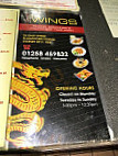 Wings Takeaway menu