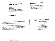 Le Mont-Blanc menu