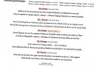Le Salvert menu