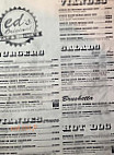 Ed's Eat Drinks menu